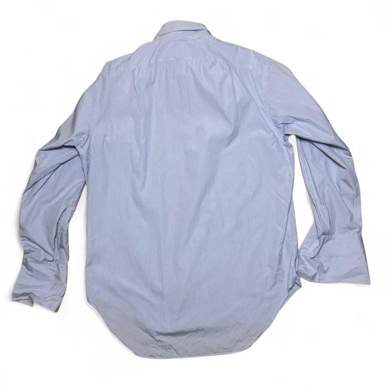 -tm lewin blue and white shirt