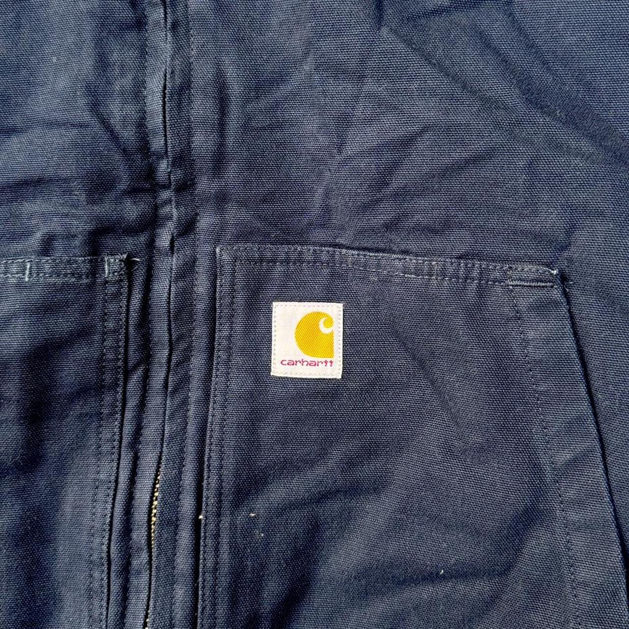 Navy Carhartt active jacket with hood