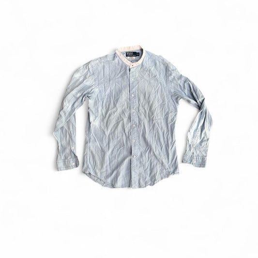 Blue and white striped Polo Ralph Lauren button down shirt