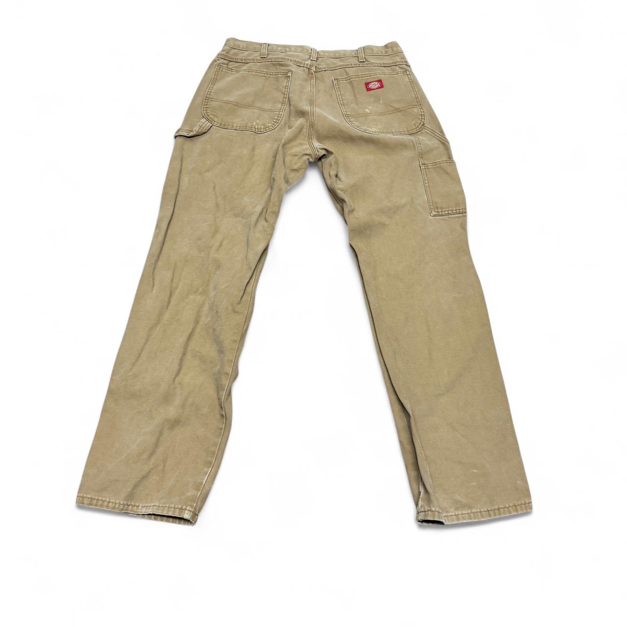 Tan Dickies carpenter pants in size 34x34