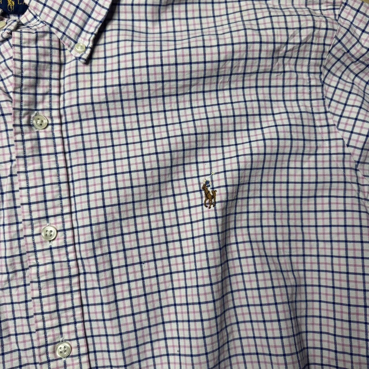-formal Ralph Lauren check shirt in pink