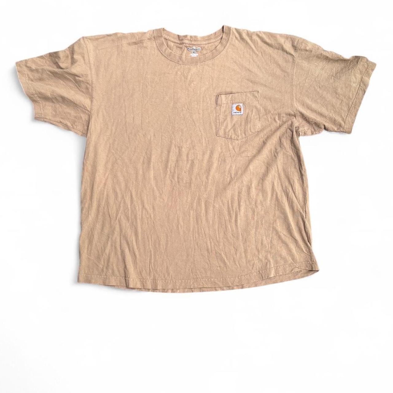 Tan Carhartt pocket t-shirt