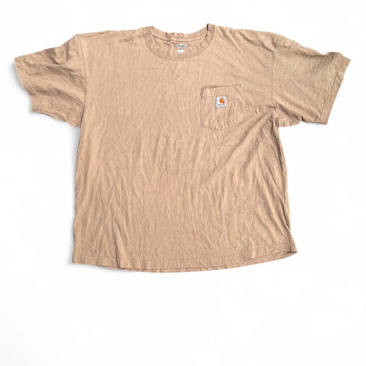 Tan Carhartt pocket t-shirt