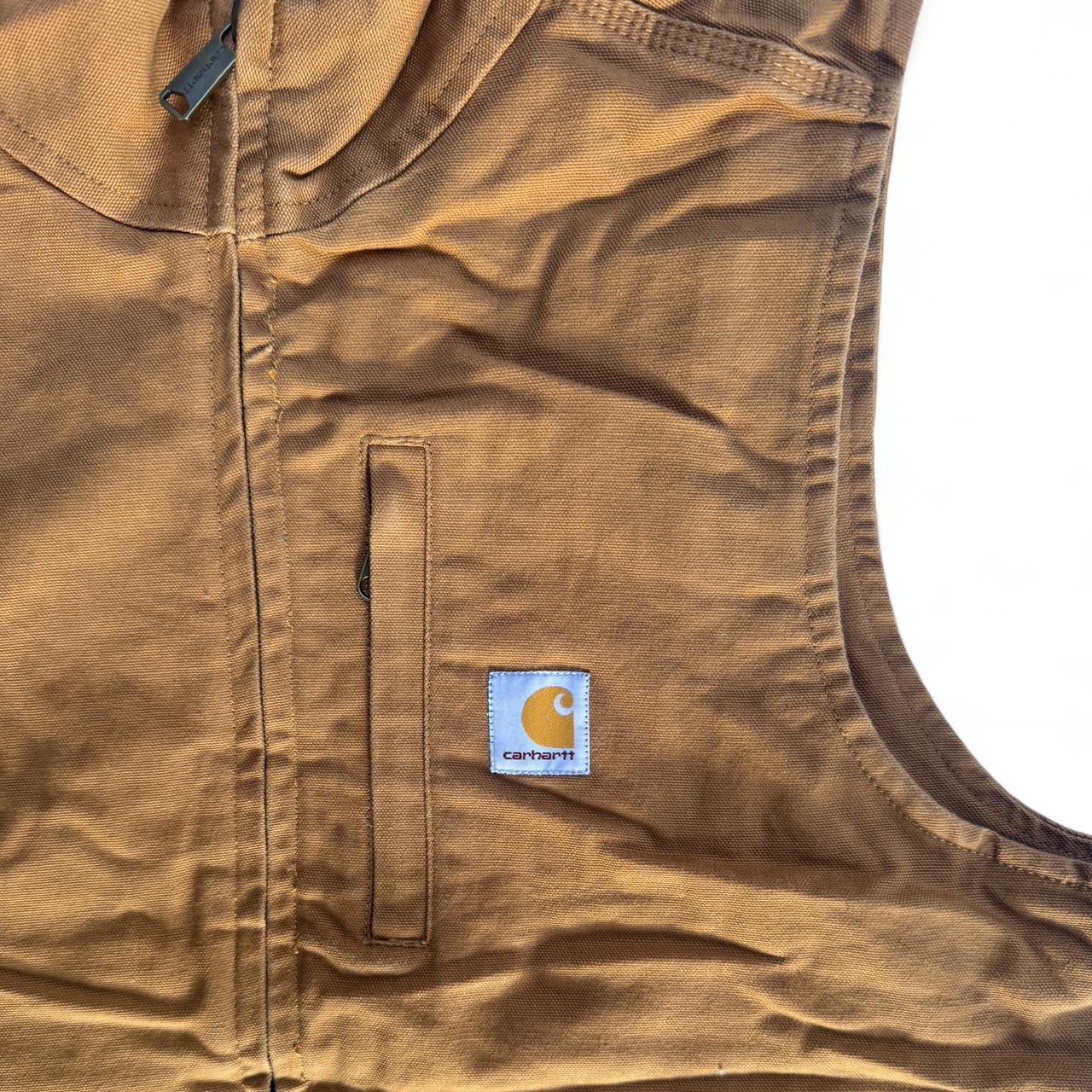 Carhartt Brown Fleece-Lined Gilet – Size Small (Perfect Condition)