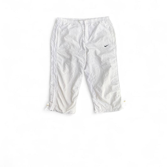 Vintage Y2K Nike White 3/4 Track Pants | Size M