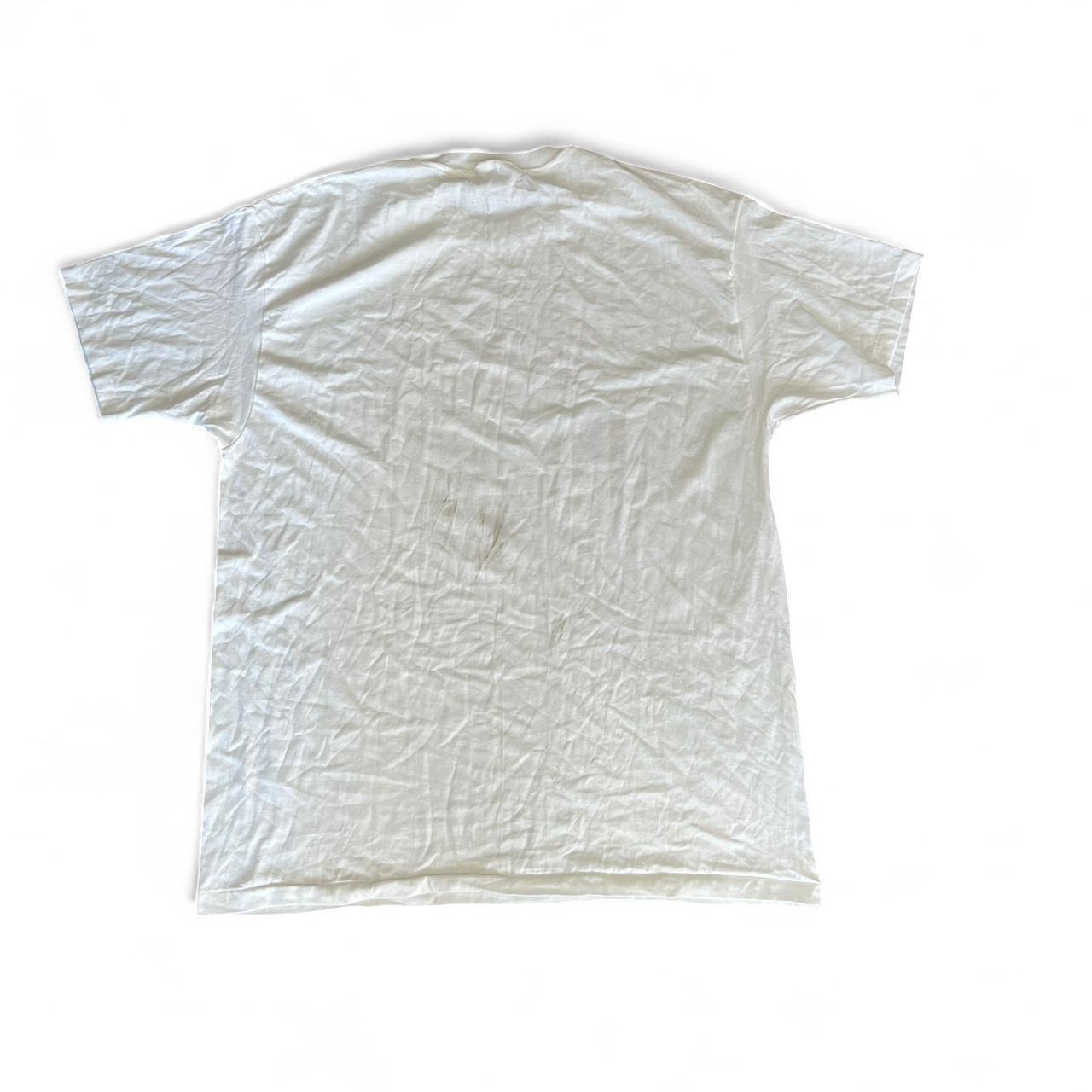 White Champion graphic T-shirt in size XXL