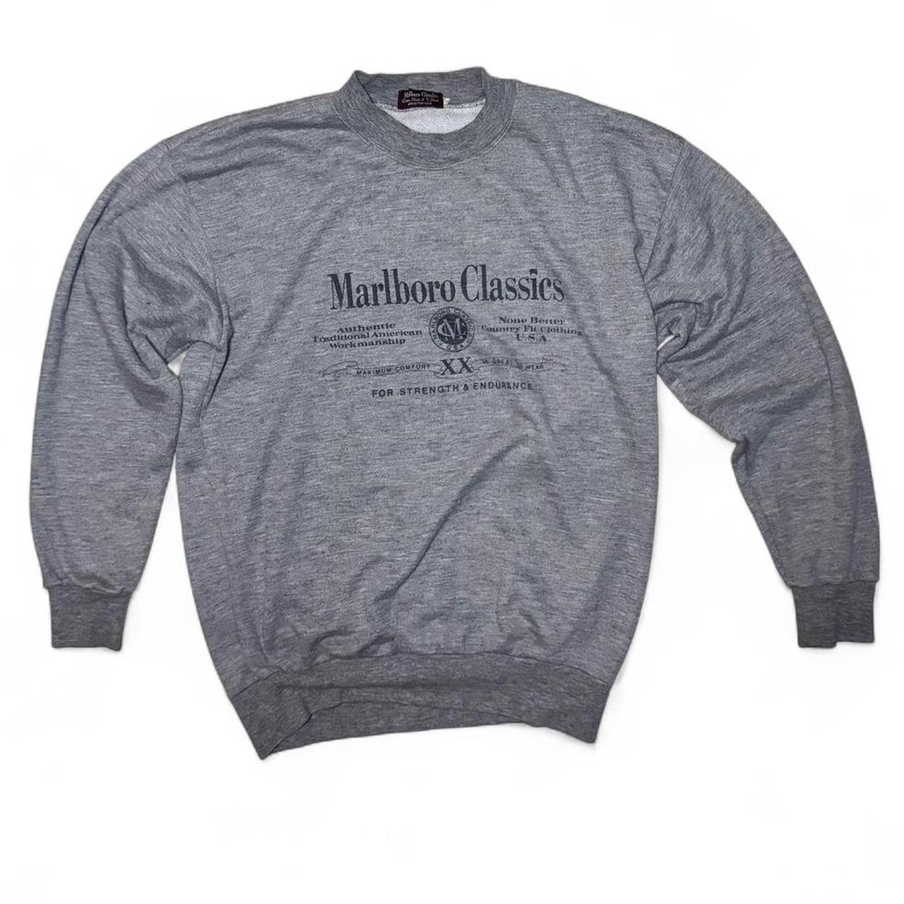 -vintage grey marlboro crewneck