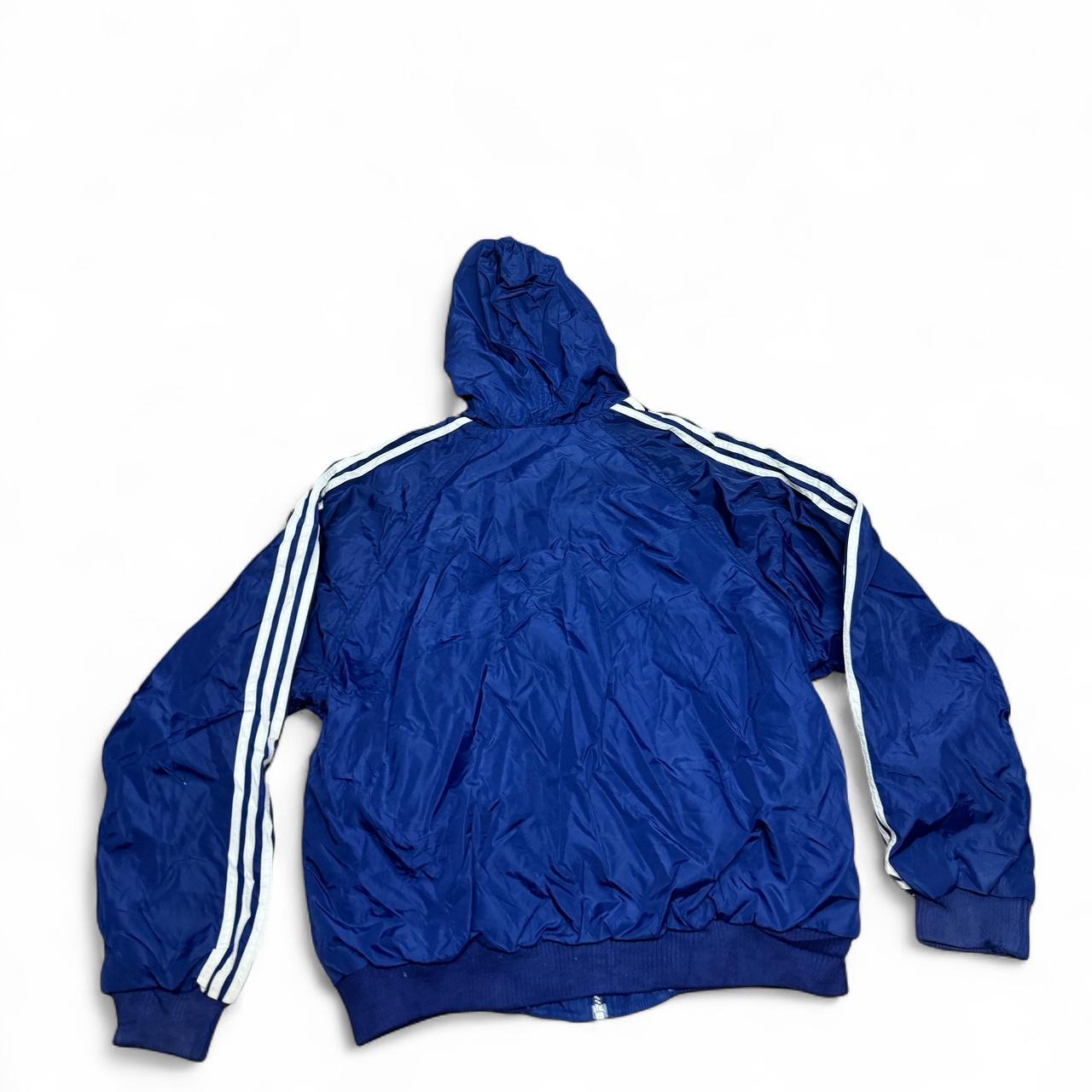 90s Adidas Reversible Jacket – Blue & Grey