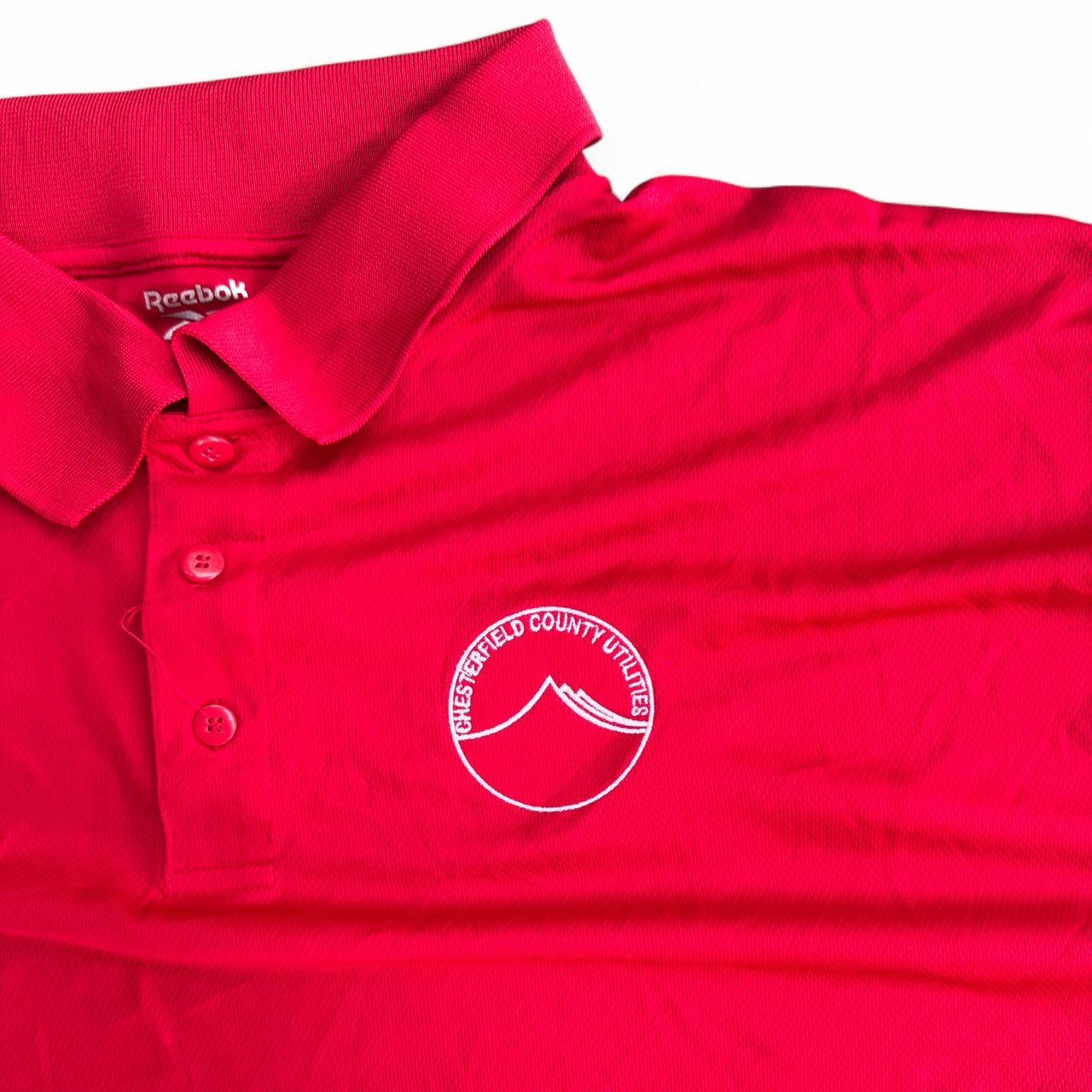 Reebok red polo shirt