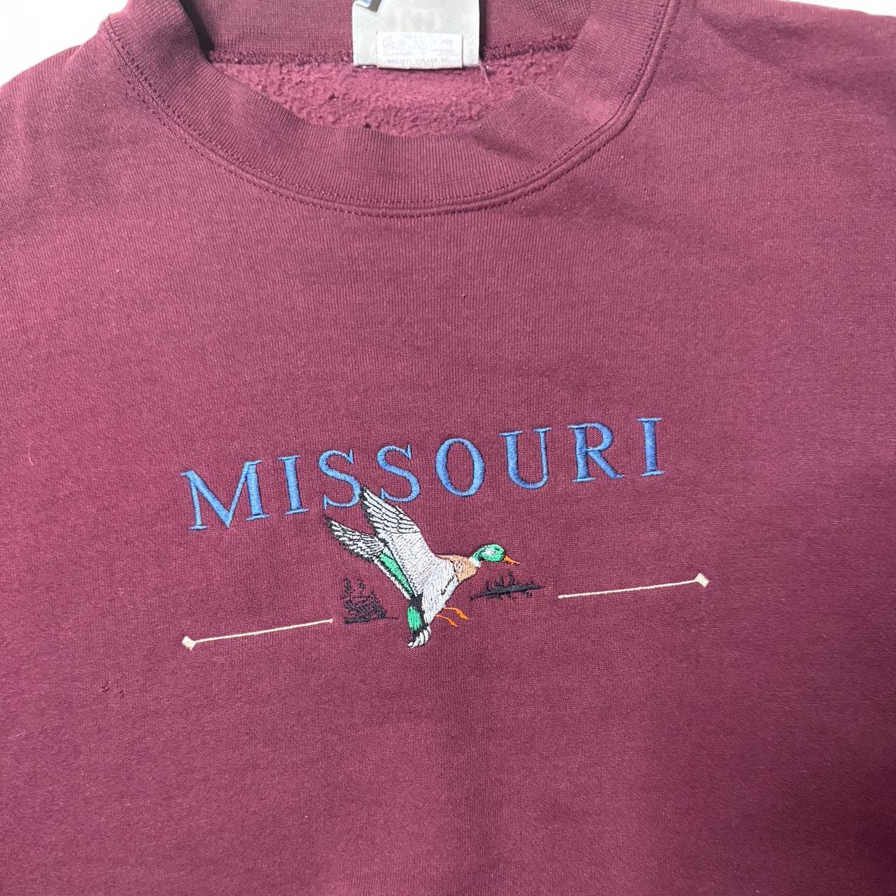 -cool vintage Lee Missouri crewneck burgundy