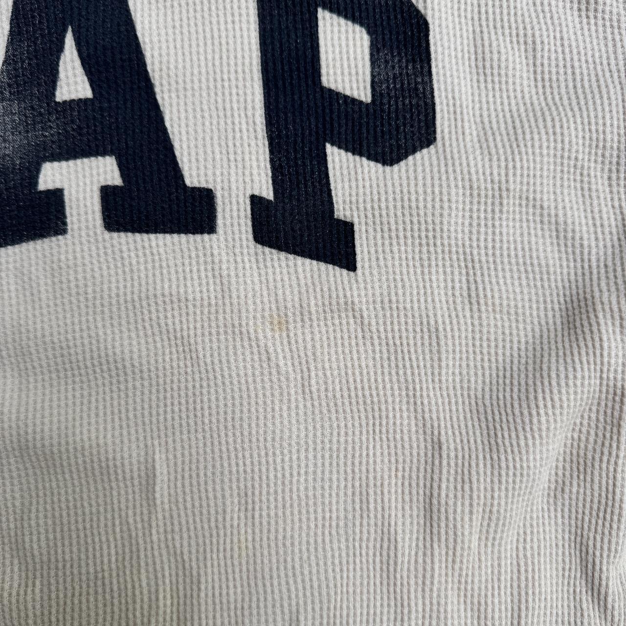 Cream Gap long sleeve lightweight waffle tee