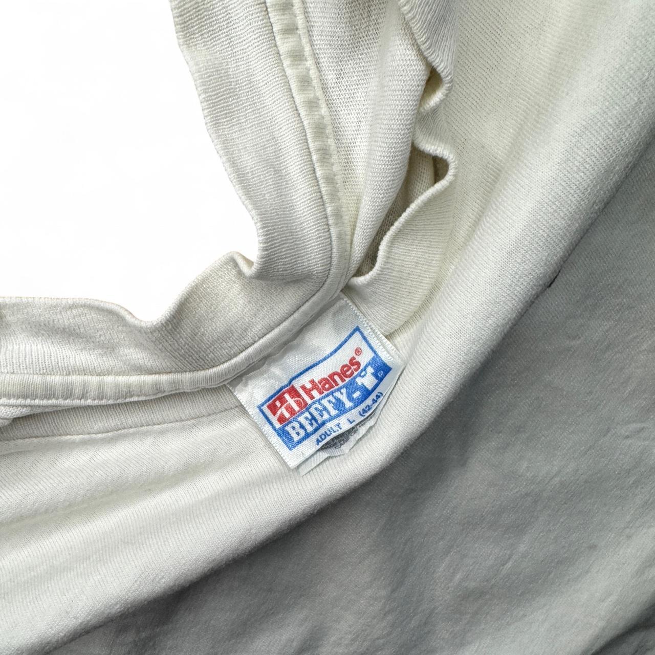 -white vintage single stitch tee bullpen lounge