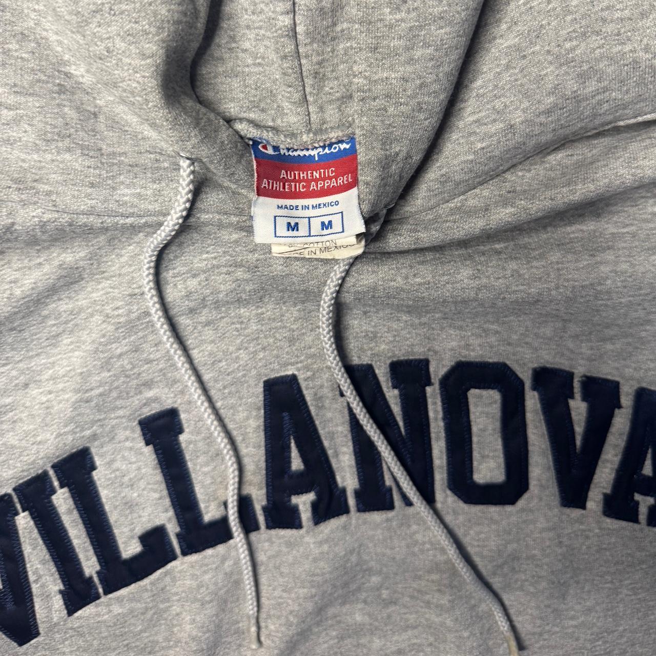 -grey champion villanova spell out hoodie
