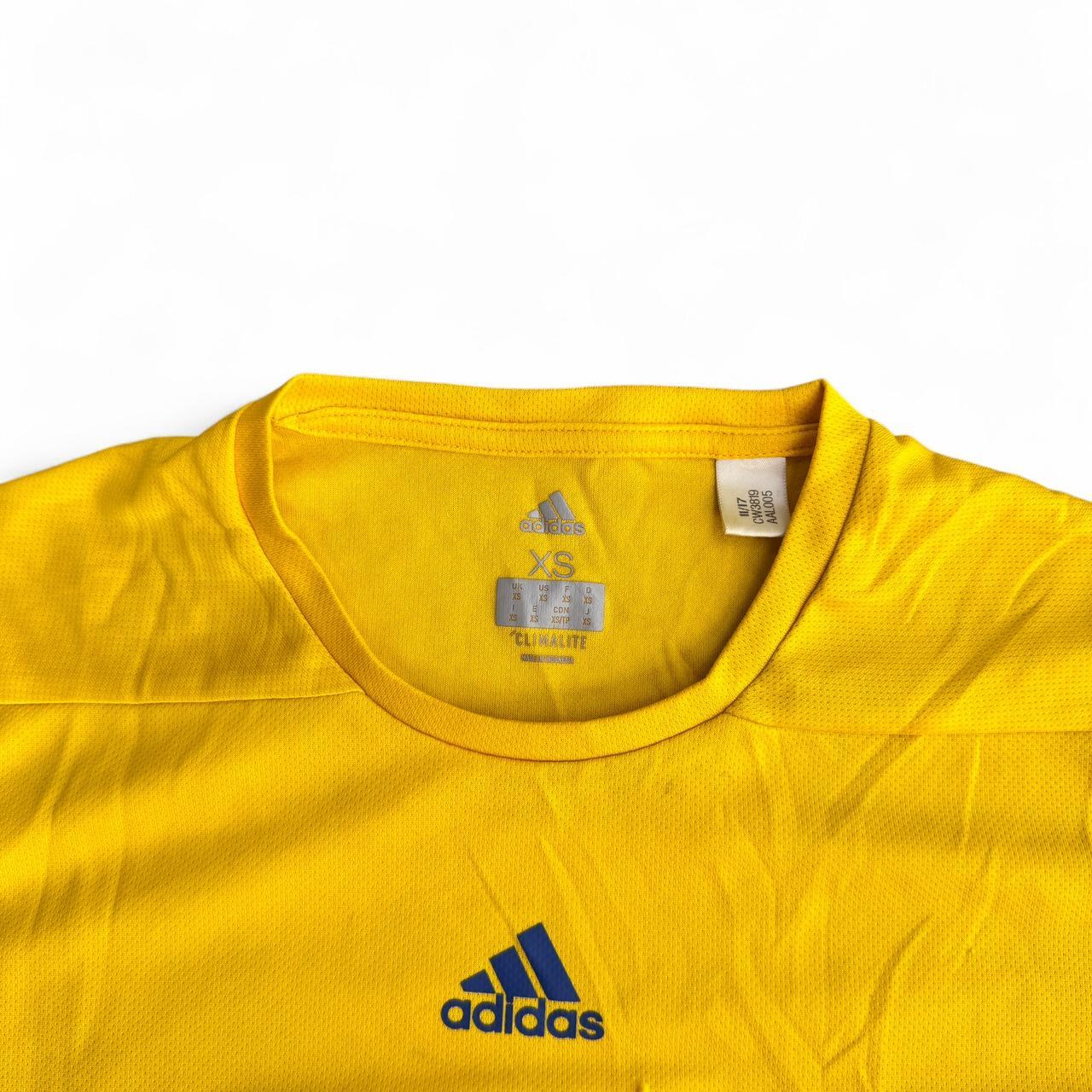 Yellow Adidas BAA 5K t-shirt