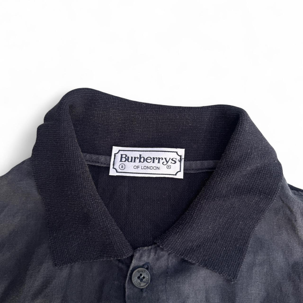 Burberry black and grey shirt