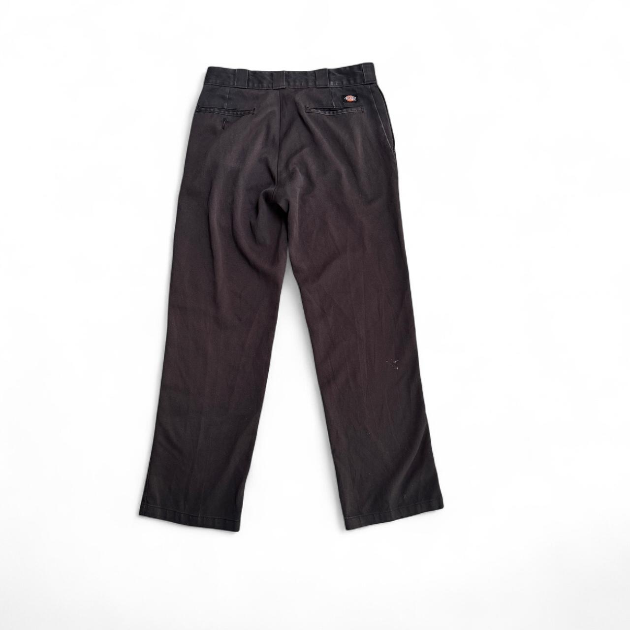 Faded black Dickies 874 straight leg trousers with a relaxed fit