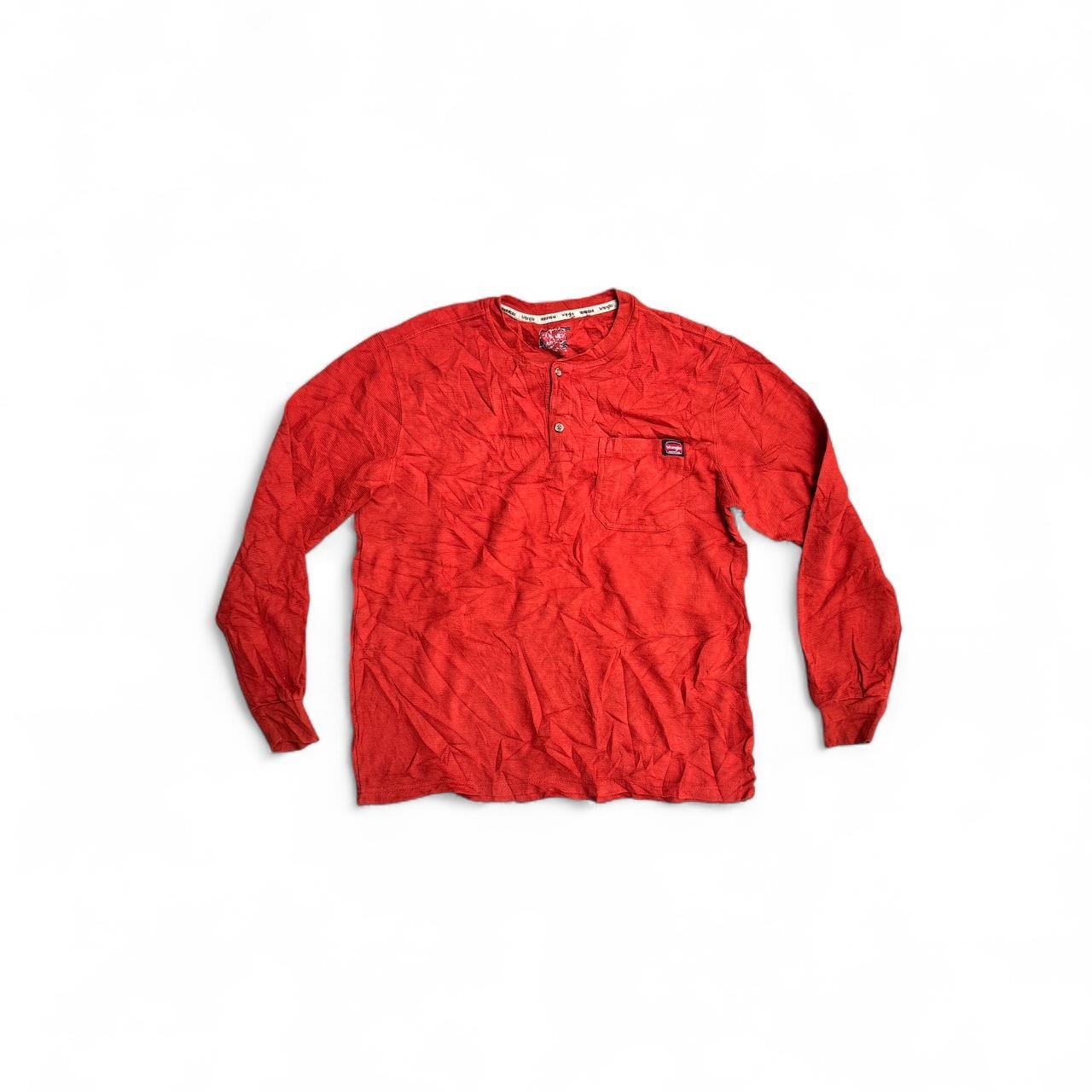 Red Wrangler long sleeve shirt with pocket