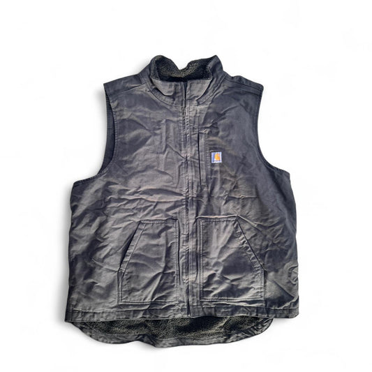 Carhartt grey fleece lined Gilet vest