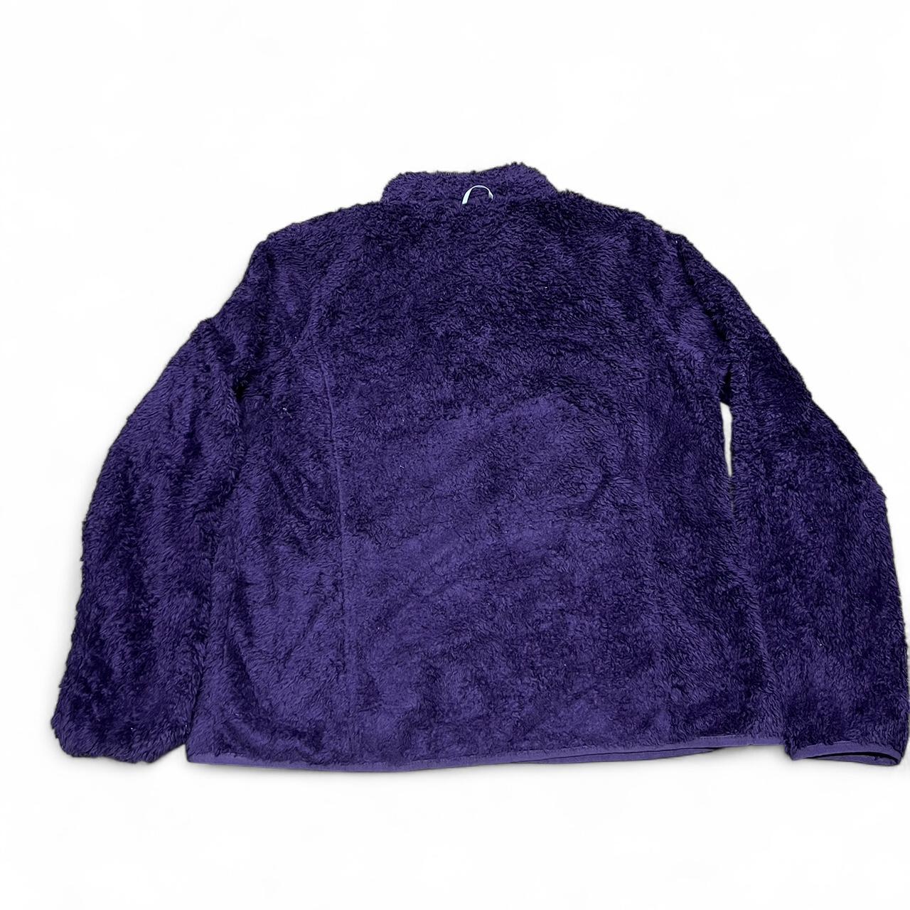 Women’s Purple North Face Fluffy Fleece – Full Zip – Size Large