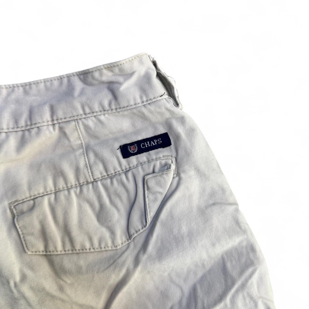 Tan Chaps cargo shorts with a relaxed fit