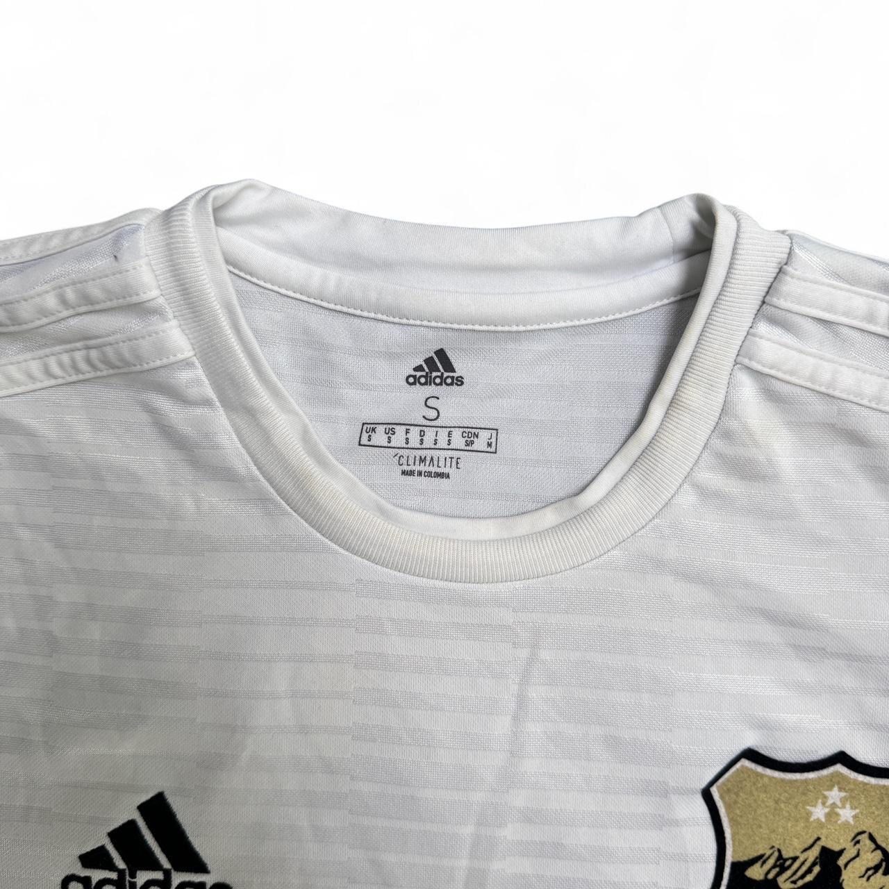 Adidas white FC Boulder soccer jersey