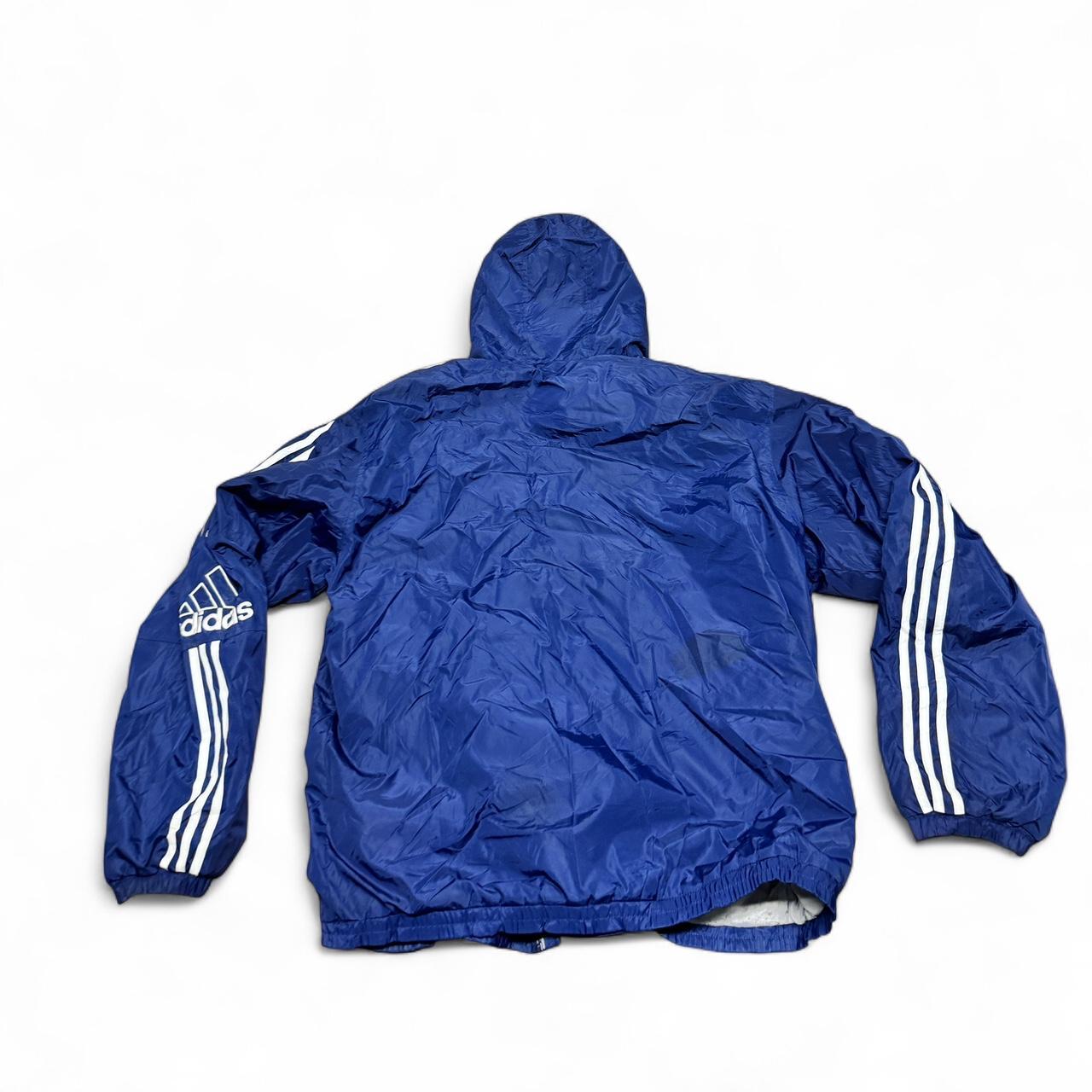 Adidas Blue Fleece-Lined Jacket – Size L (Early 2000s)