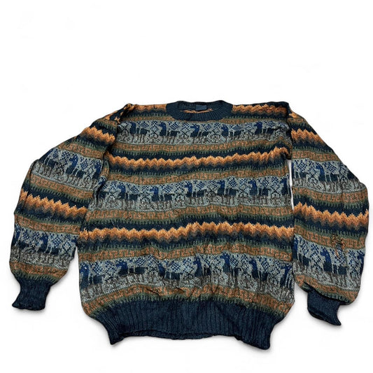 Black/Multi Jumper – Heavily Worn