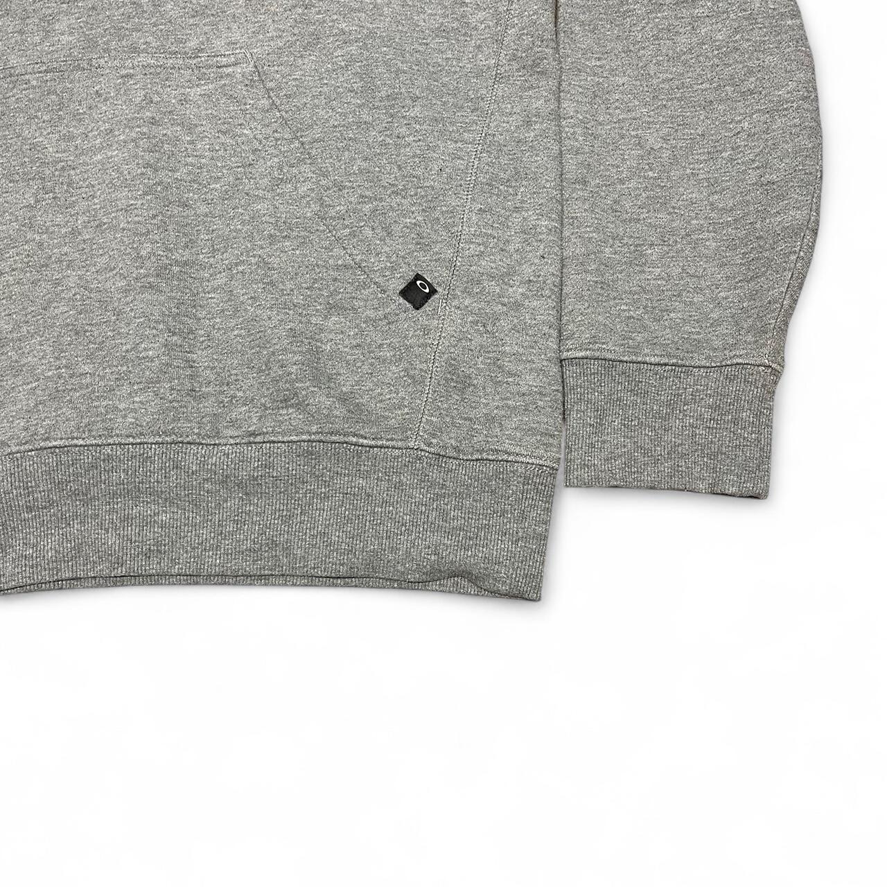 Grey Oakley Hoodie – Track & Field Graphic – Vintage Sport Style