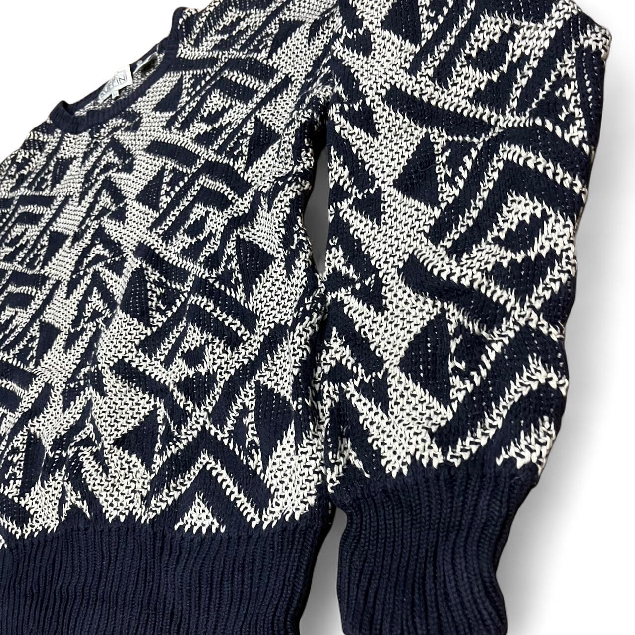 Navy & White Knit – Gianfranco Ruffini (L)