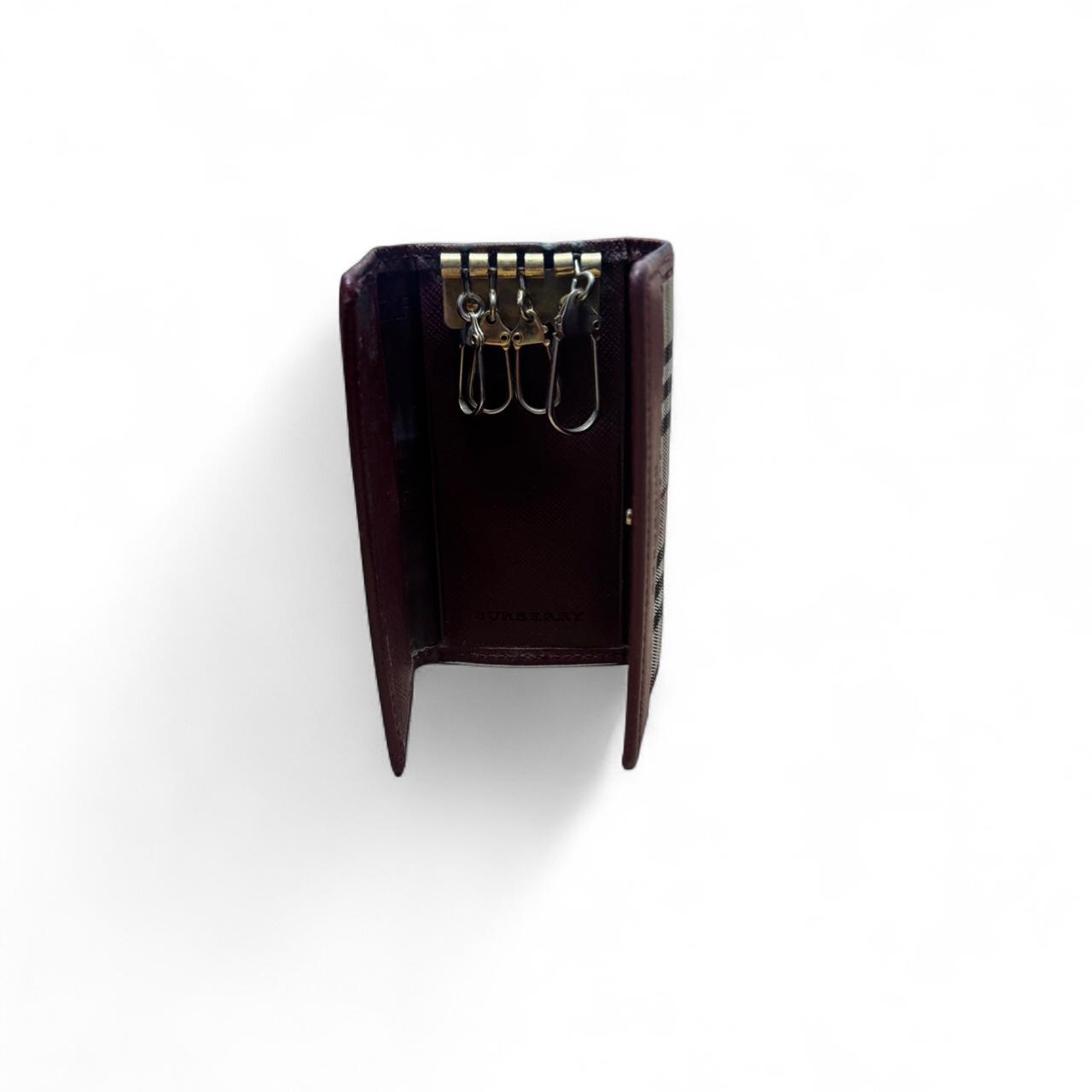Burberry Honey Nova Check Print Key Holder