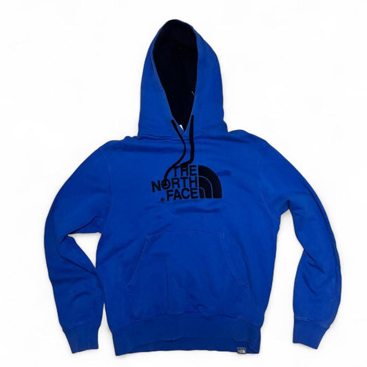 -blue north face hoodie