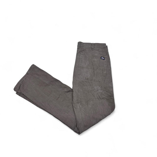 Brown washed Dickies workwear trousers in size 32x32