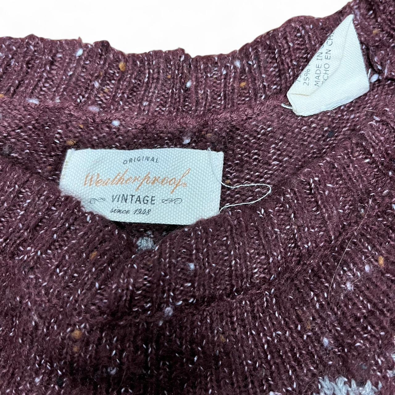 Burgundy Vintage Knit – Weatherproof (L)