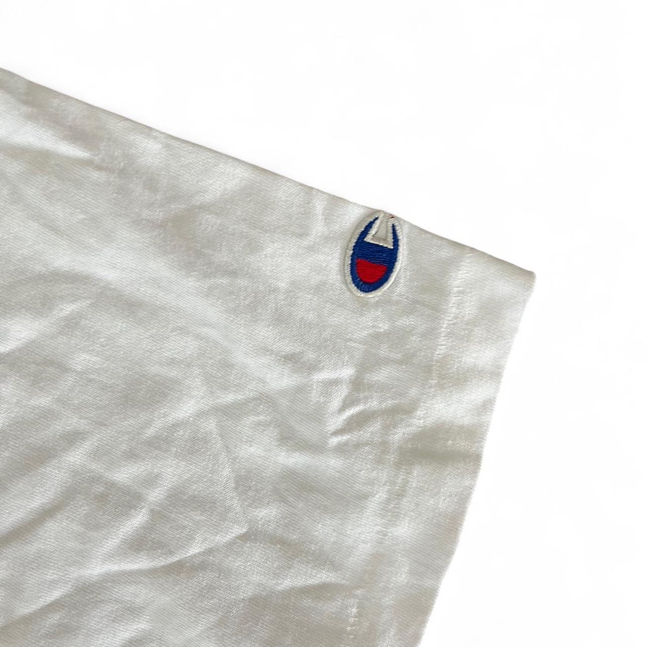 White Champion graphic T-shirt in size XXL