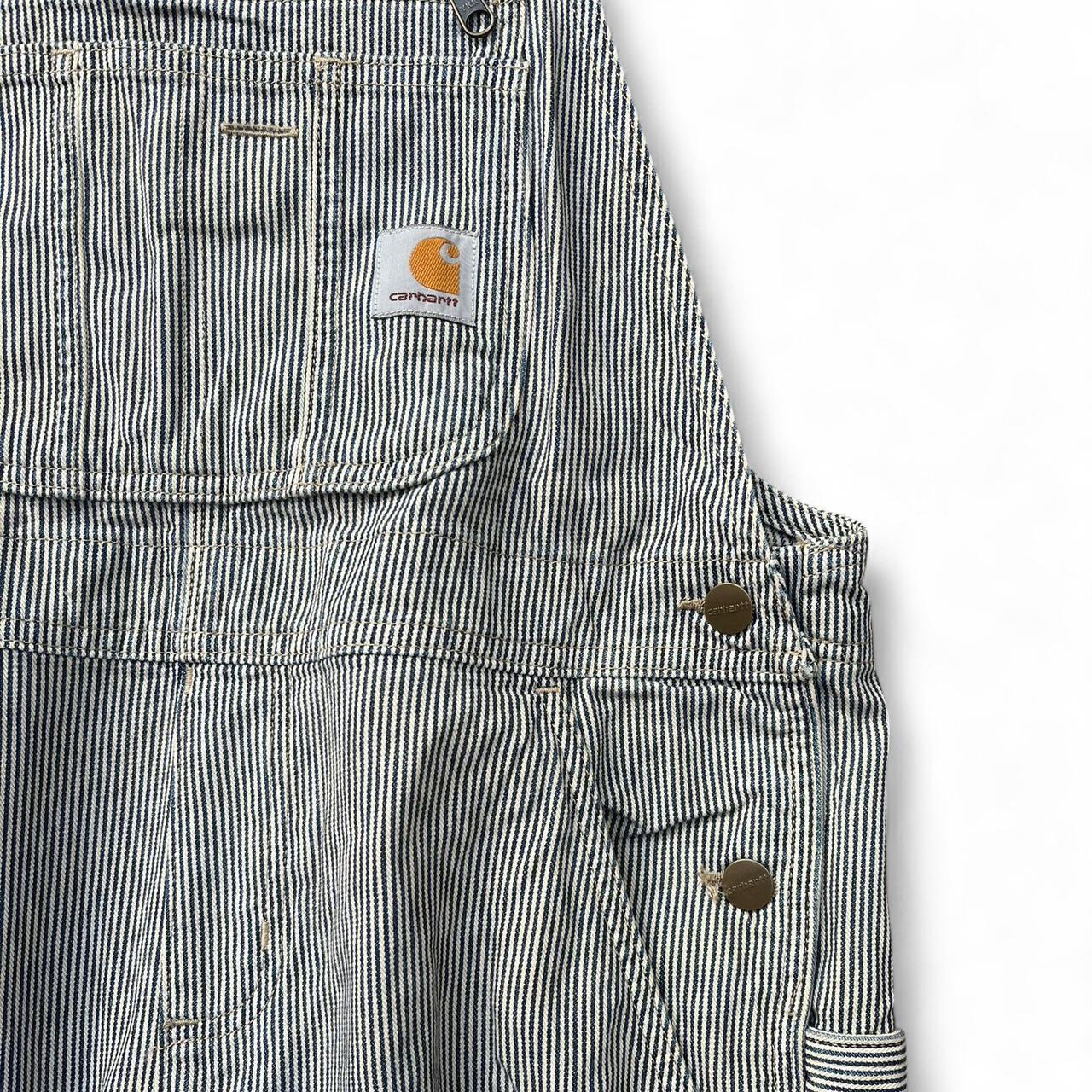 Carhartt Striped Denim Overalls – Size Small