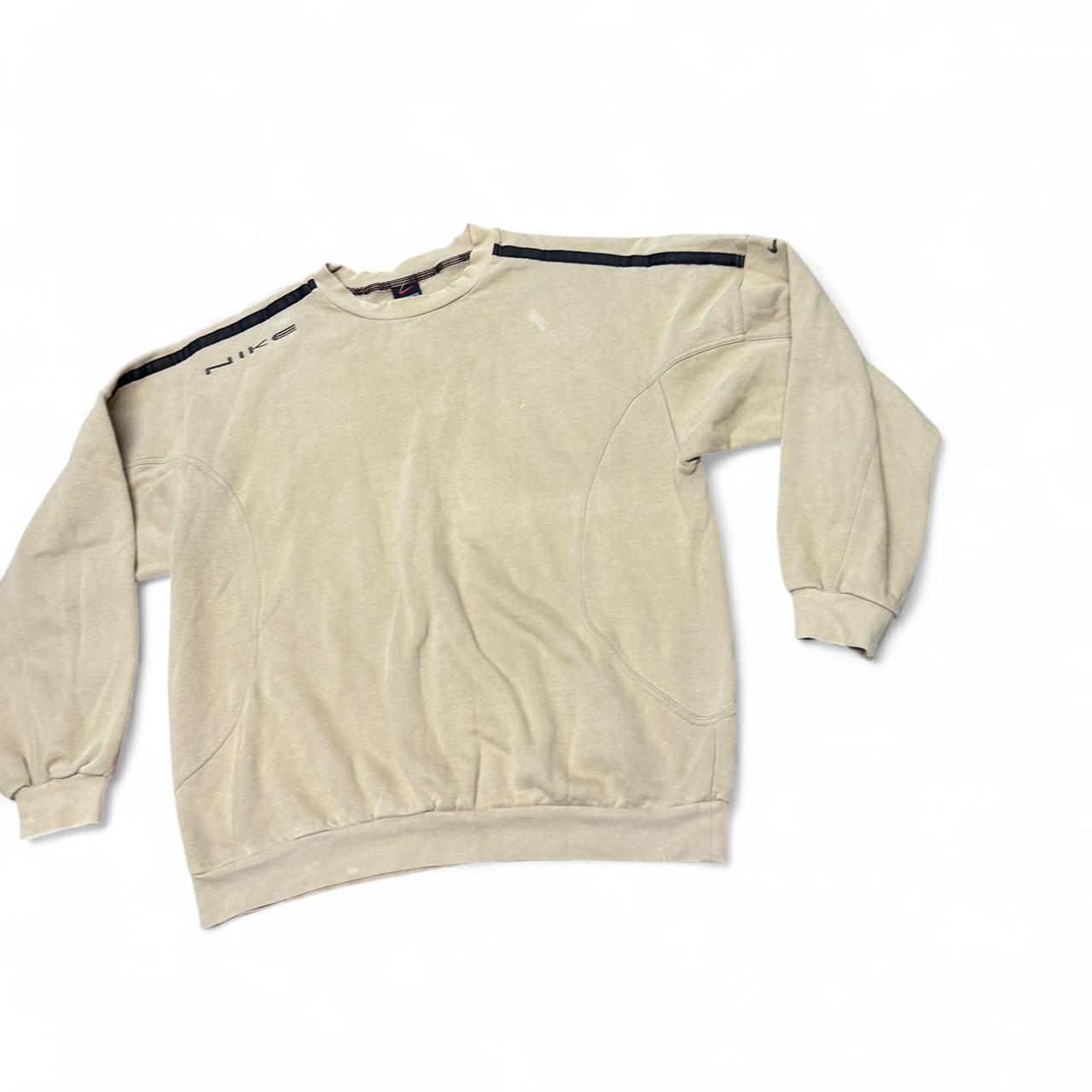 Nike 90s Cream & Brown Crewneck – Medium