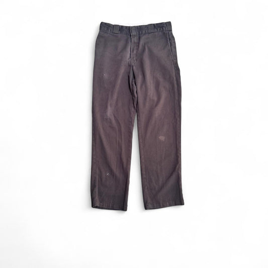 Faded black Dickies 874 straight leg trousers with a relaxed fit