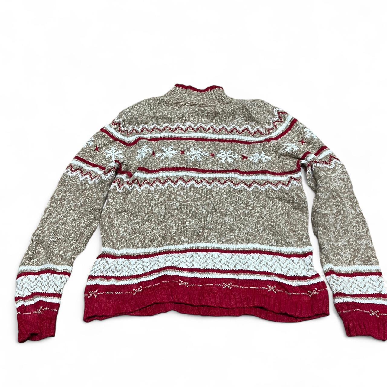 Beige & Red Christmas Jumper – Christopher & Banks (S)