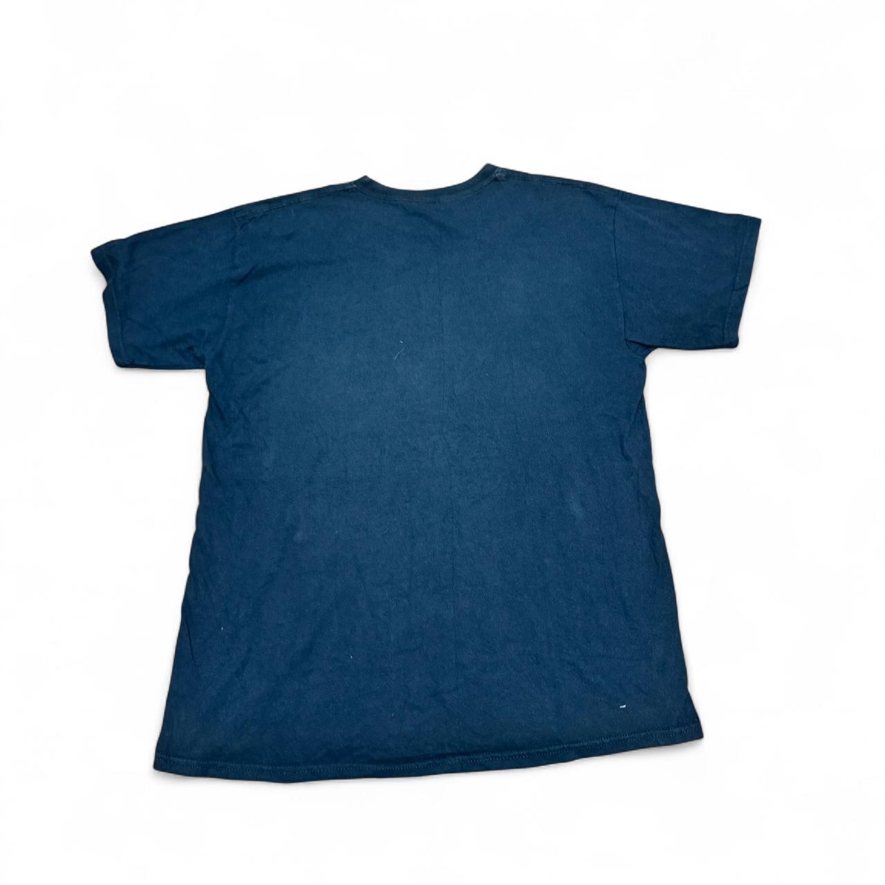 Marvel Navy Blue Graphic T-Shirt Size L Superhero Print