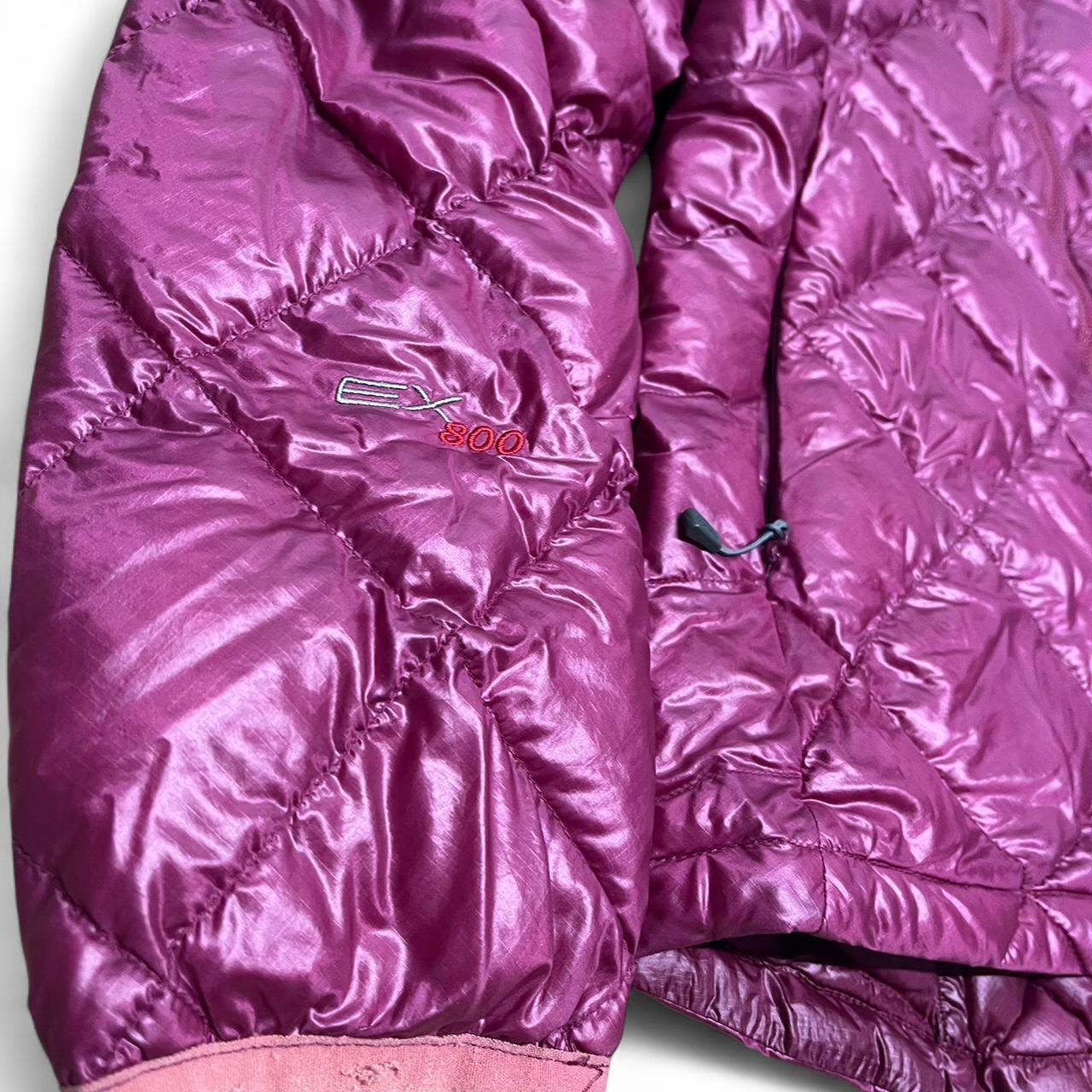 Genuine Montbell EX 800 fill power down jacket in beautiful magenta colour