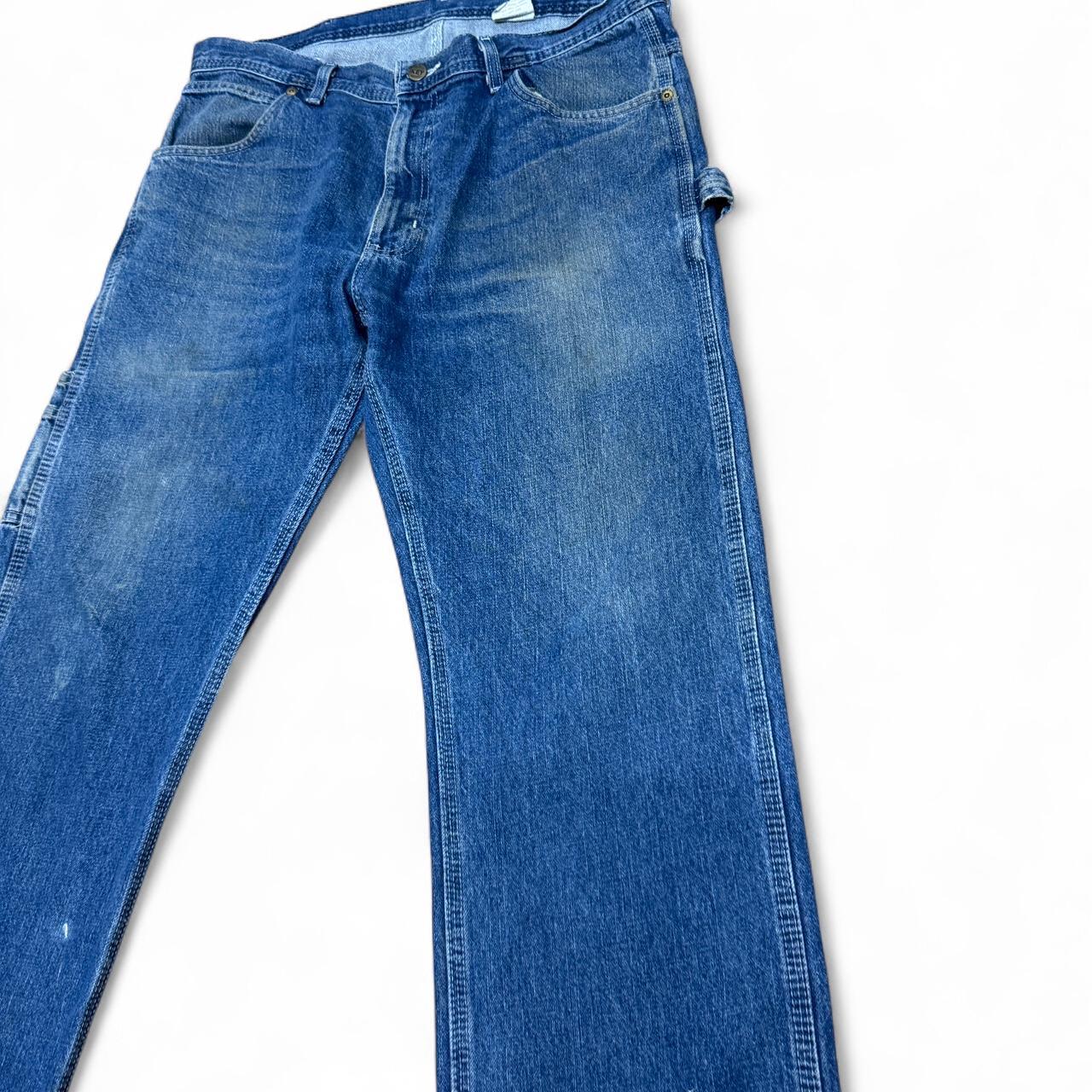 Blue denim carpenter jeans in size 34x29
