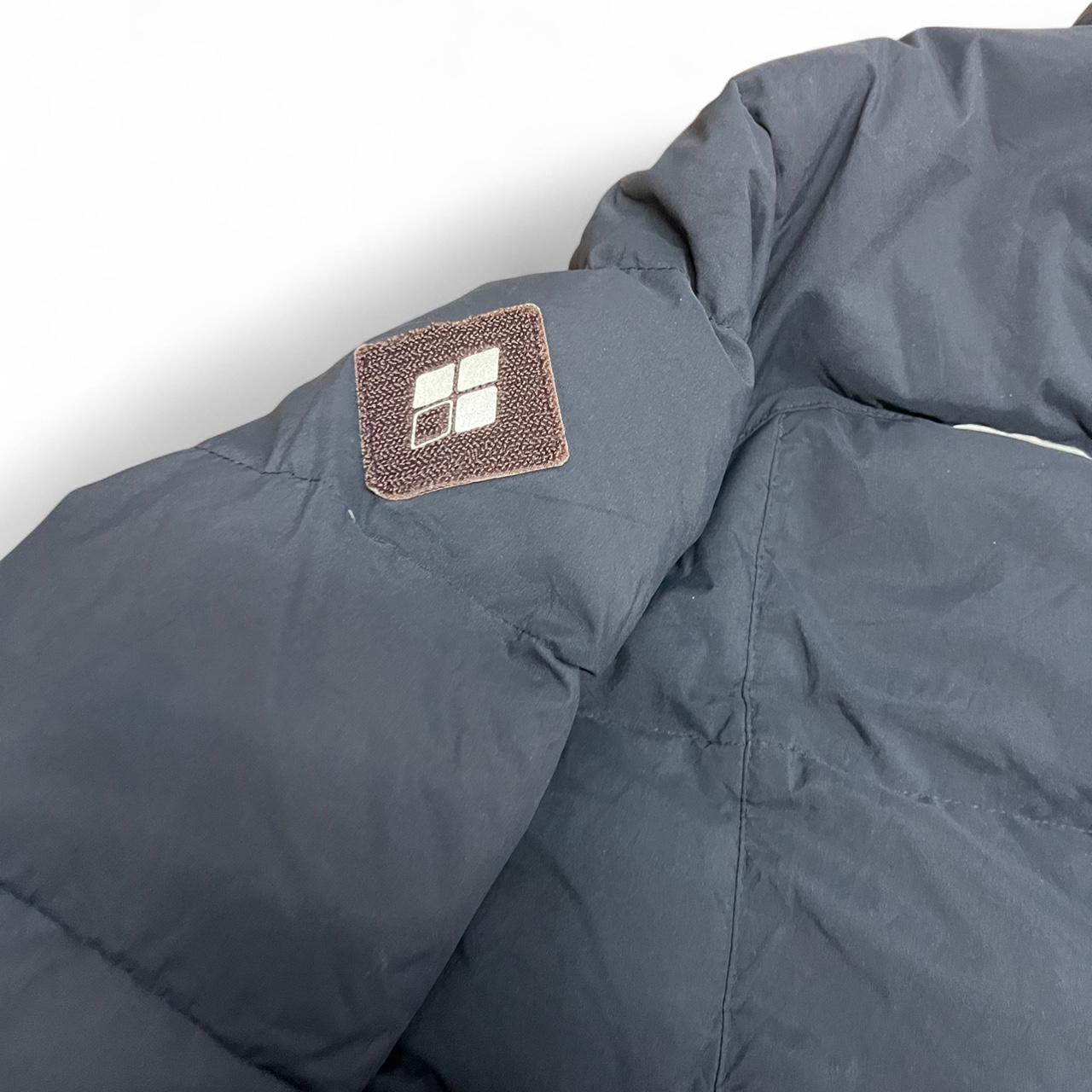 Men’s genuine Montbell down parka in navy blue