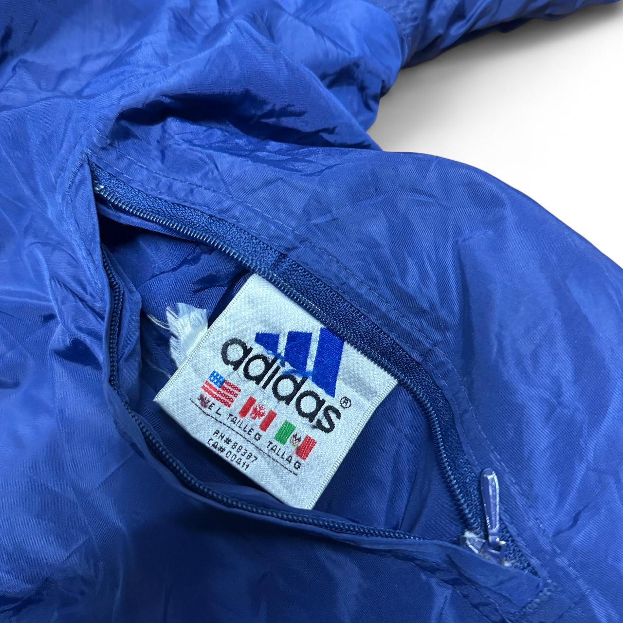 90s Adidas Reversible Jacket – Blue & Grey