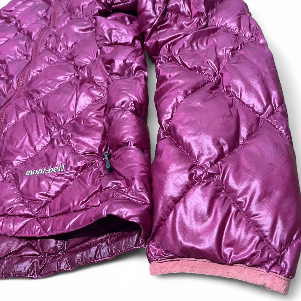 Genuine Montbell EX 800 fill power down jacket in beautiful magenta colour