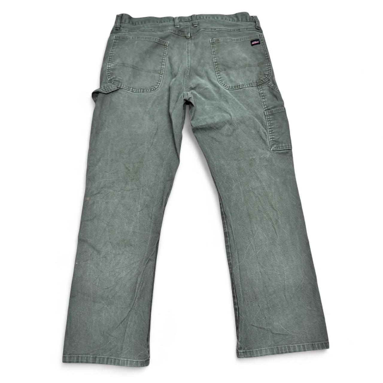 Olive Green Dickies carpenter trousers in size 38x32