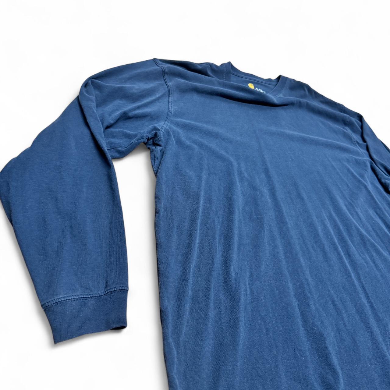 Blue Carhartt long sleeve tee in size XL Tall
