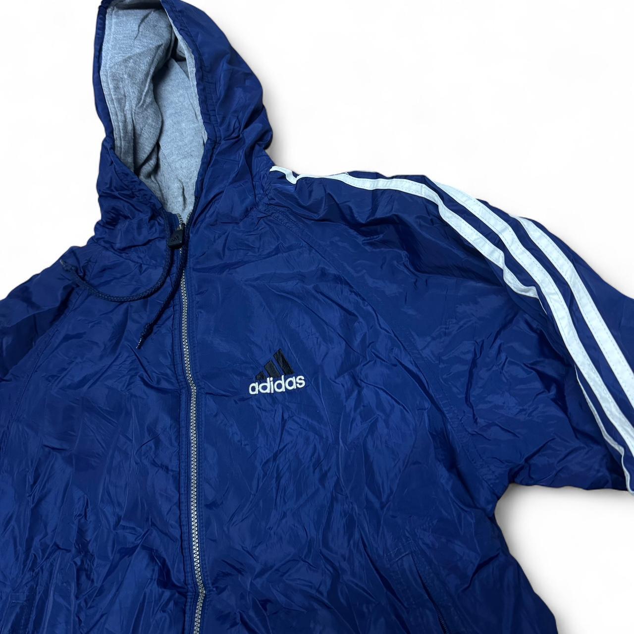 90s Adidas Reversible Jacket – Blue & Grey