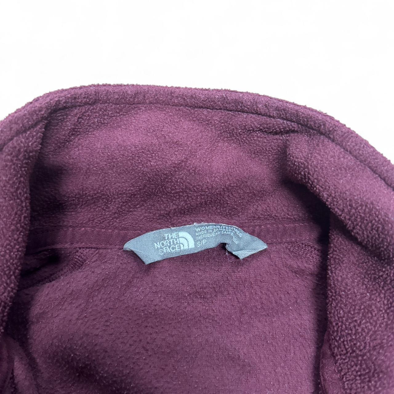 The North Face purple fleece in women’s size small