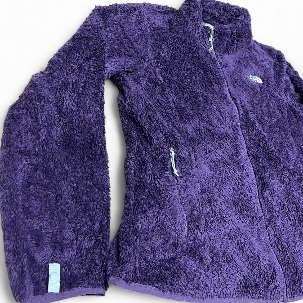 Women’s Purple North Face Fluffy Fleece – Full Zip – Size Large