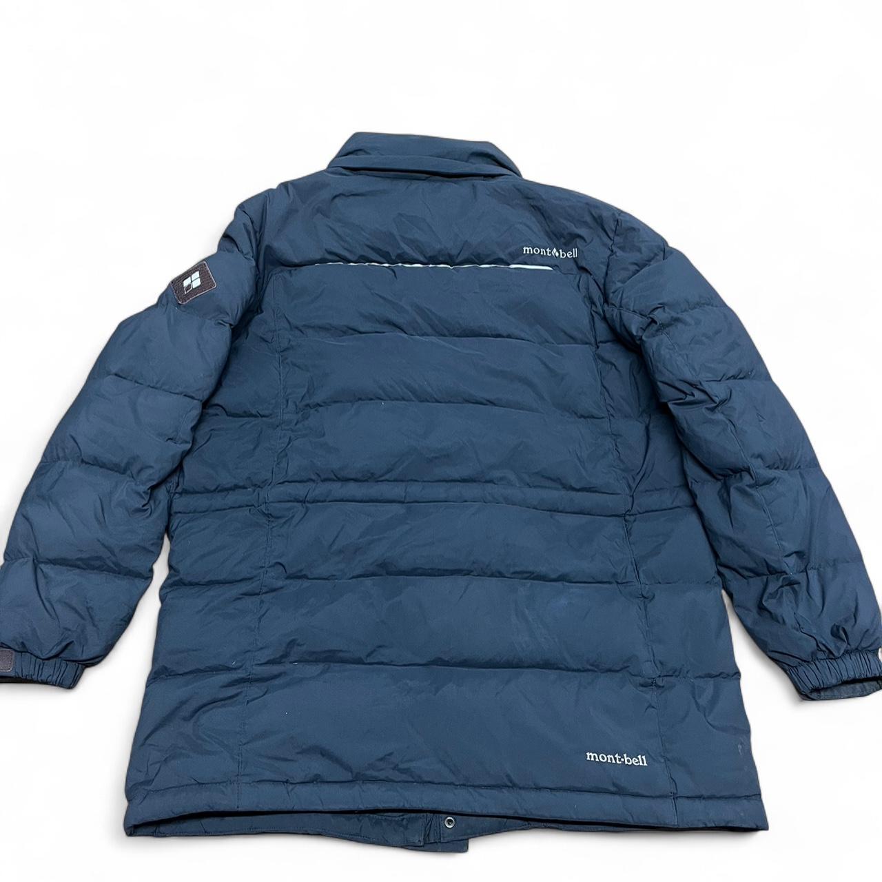 Men’s genuine Montbell down parka in navy blue